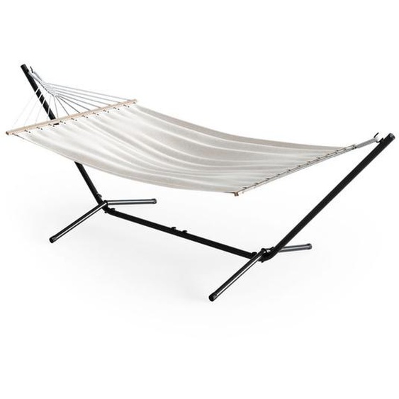 Support pour hamac, hamac avec support 350 cm, cadre en métal, chaise longue