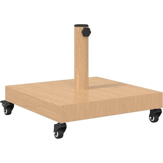 Support pour parasol en bois clair 45 x 45 x 31,5 cm