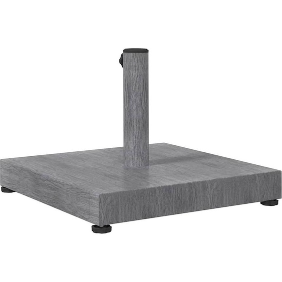 Support pour parasol gris foncé aspect bois 45 x 45 x 31,5 cm