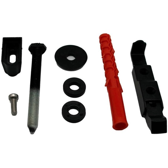 Support pour porte coulissante, argenté, 1 pièce, 253x333x54 mm