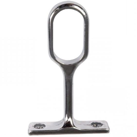 Support pour tube de penderie ovale chromé - DUVAL - 52-0929-1016