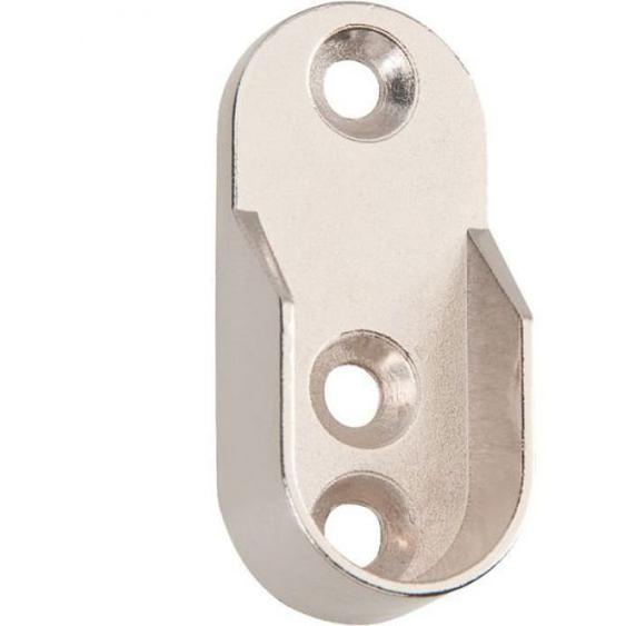 Support pour tube de penderie ovale naissance chromé - DUVAL - 52-0929-4010