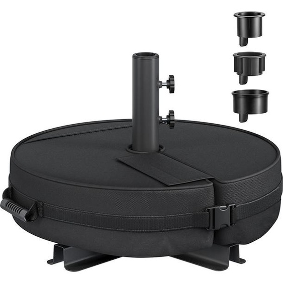 Support rond pour parasol de 1,5 à 3 m, noir