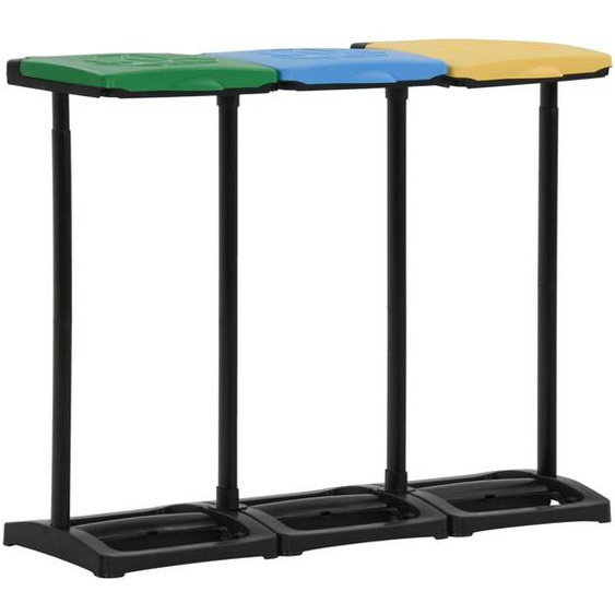 Supports avec couvercle pour sacs poubelle 240-330 L PP