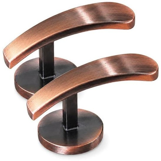 Supports de rideaux, lot de 2, crochets muraux pour rideaux, en bronze