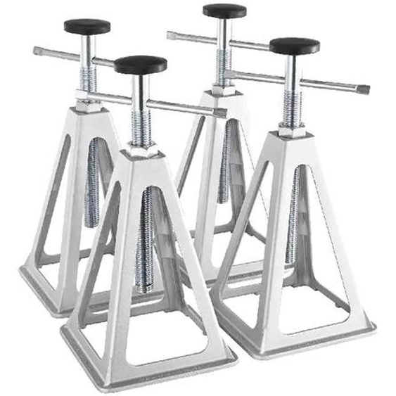 Supports de stabilisation RV, réglables en hauteur, construction robuste en aluminium, design léger