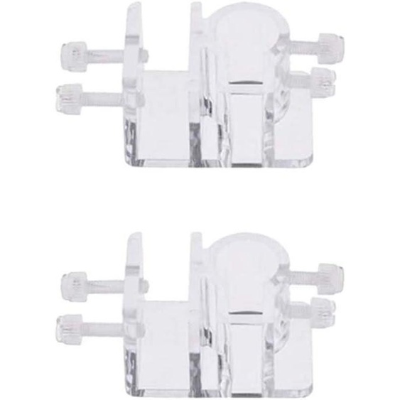 Supports de tuyau pour aquarium en acrylique transparent, lot de 2, durables, pour aquariums