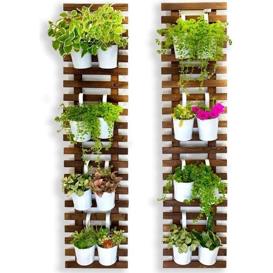 Supports muraux pour planter - bacs à plantes suspendus pour lintérieur et lextérieur