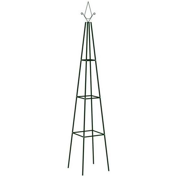 Supports plantes grimpantes 2 pcs Vert foncé 35x35x195 cm Fer