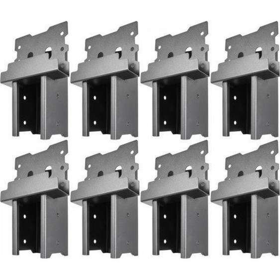 Supports pour bois de cerf - 8x - 4x4 - Acier - Montage sur cabane dans les arbres