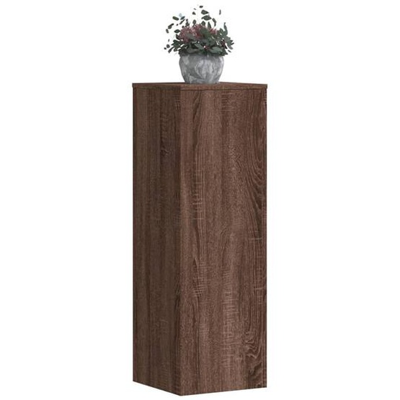 Supports pour plantes 2 pcs chêne marron bois dingénierie