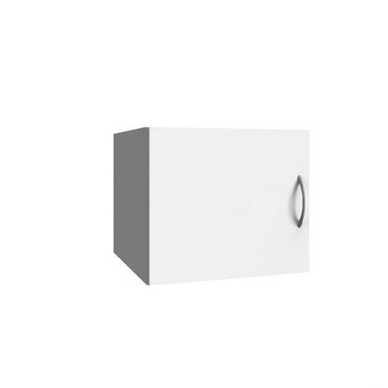 Surmeuble colonne de rangement LUND blanc mat 40 x 40 cm profondeur