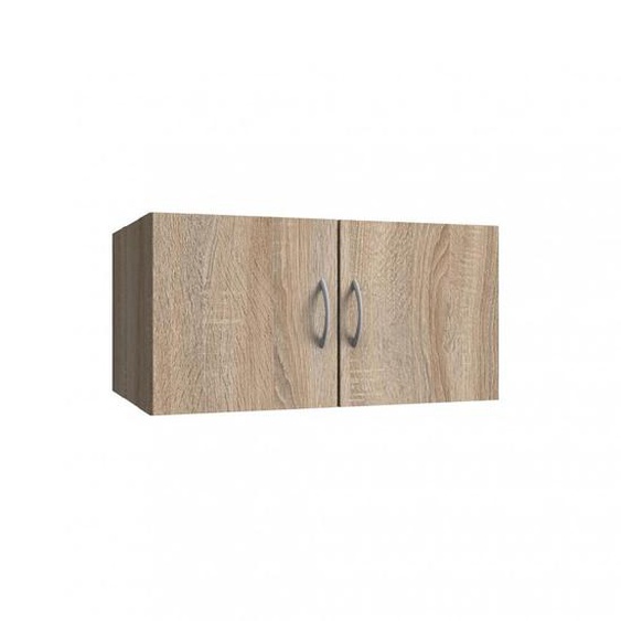 Surmeuble colonne de rangement LUND chêne naturel 70 x 40 cm profondeur