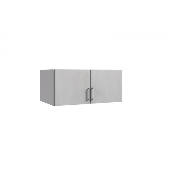 Surmeuble LAVAL finition béton 91 x 58 cm 2 portes