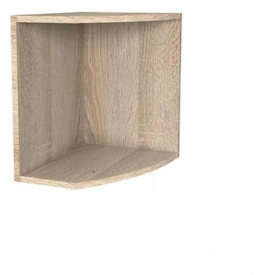 Sur-meuble pour terminal étagères  LUND chêne naturel largeur 30 cm