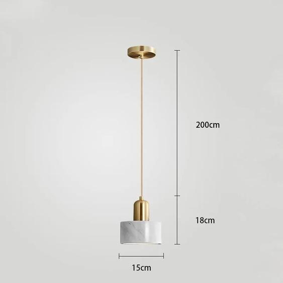 Suspension, design moderne, compatibilité E27, BLANC, lumière froide