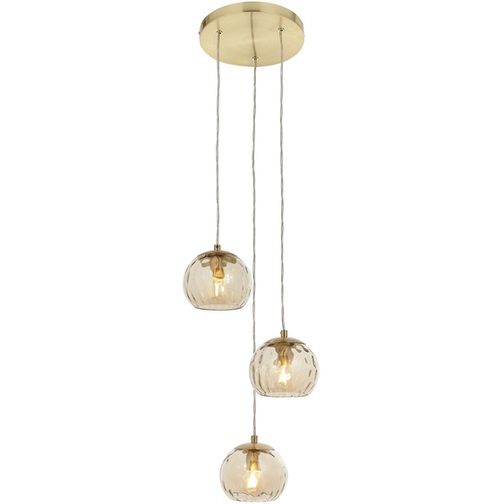 Suspension Dimple | 3 ampoules | 7 W E14 | Métal/verre