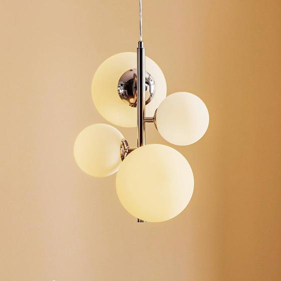 Suspension  Dione ALDEX, dimmable, argenté, Salon / Salle à manger, Verre, Moderne, Suspension