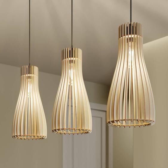 Suspension  en bois Furn Envostar, dimmable, bois clair, Salon / Salle à manger, Bois, Scandinave, Suspension