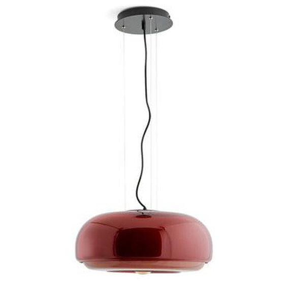 Suspension en verre coloré Ø45 cm, Kinoko