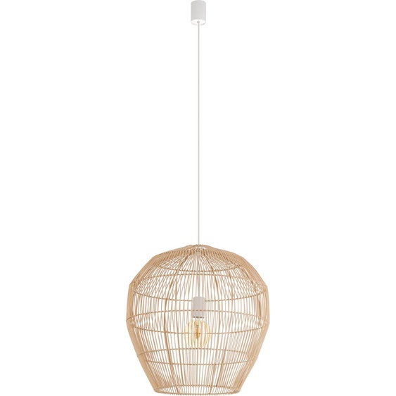 Suspension HAITI M bois naturel-blanc 1xE27x25W bambou dim. : 160x50x50 cm IP20 Nowodvorski Lighting