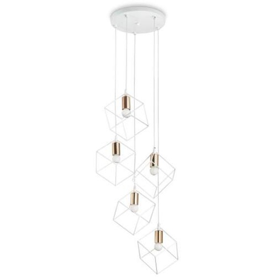 Suspension - Ideal Lux - ICE SP5 - Métal blanc - E27 - Design contemporain