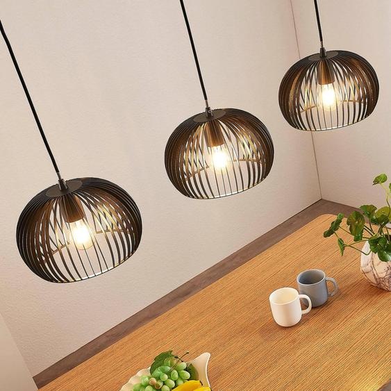 Suspension  Jusra Lindby, dimmable, noir, Salon / Salle à manger, Métal, Moderne, Suspension