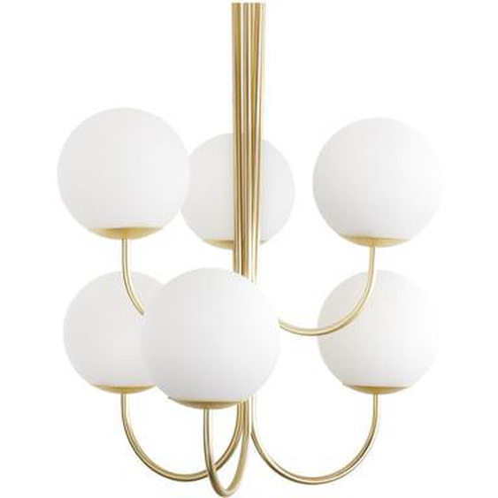 Suspension laiton et verre opaline, Moricio