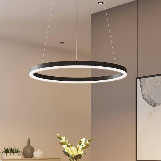 Suspension LED Albiona Arcchio, dimmable, noir, Cuisine, Métal, Moderne