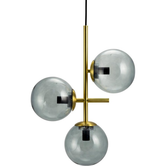 Suspension LED, lampe à suspendre, suspension de plafond, suspension de table à manger, suspension de salon, design scandinave, Como verre/laiton