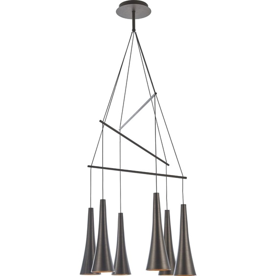 Suspension LED MADERA 30W, 3000K, café, Ø : 53 H : 120 cm