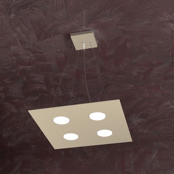 Suspension moderne sable métal 4 lumières Gx53