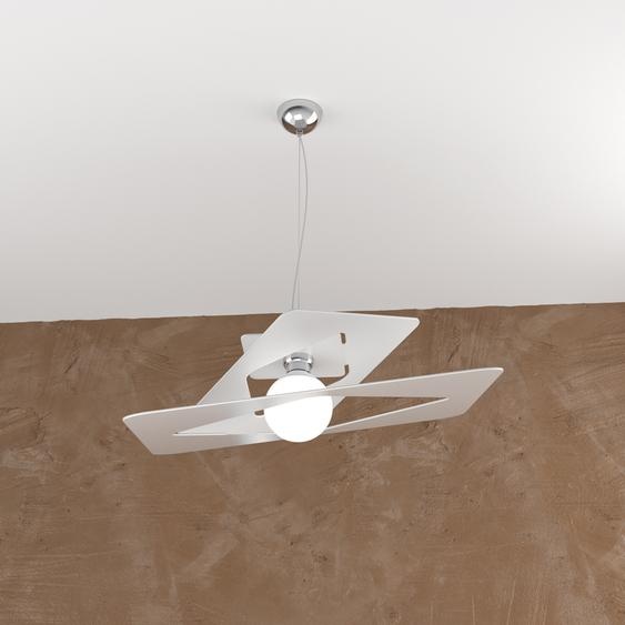 Suspension moderne Wacky Metal White 1 Light E27 60Cm