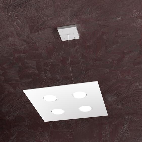 Suspension Moderne Zone Métal Blanc 4 Lumières Gx53