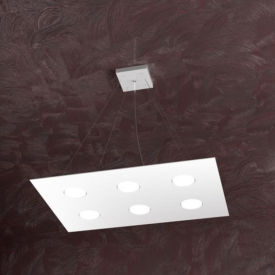 Suspension Moderne Zone Métal Blanc 6 Lumières Gx53