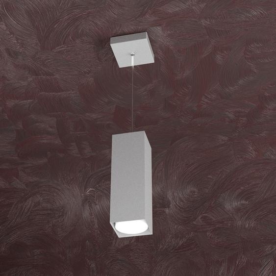 Suspension Moderne Zone Métallique Gris 1 Lumière Gx53 25Cm