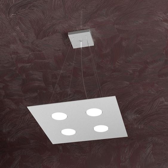 Suspension Moderne Zone Métallique Gris 4 Lumières Gx53
