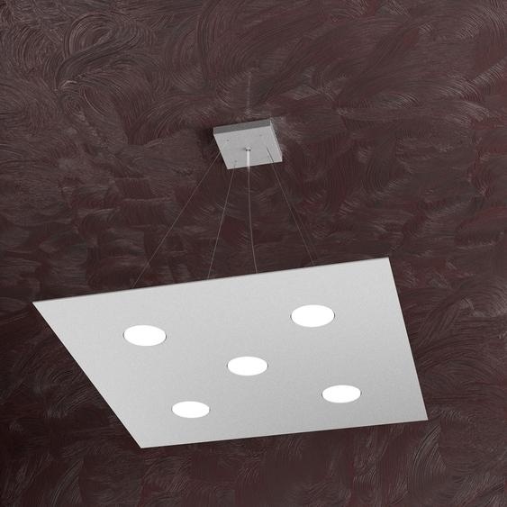 Suspension Moderne Zone Métallique Gris 5 Lumières Gx53