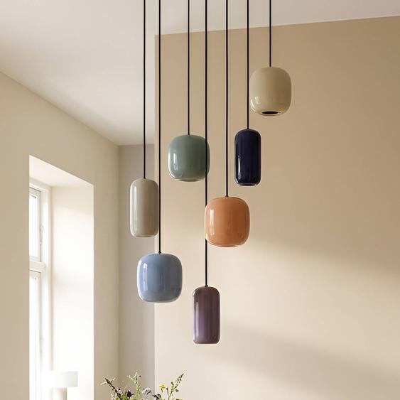 Suspension  Narion Lucande, dimmable, multicolore, Salon / Salle à manger, Métal, Design, Suspension