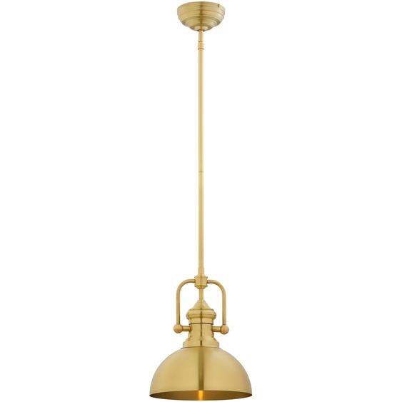 Suspension PLATINO dorée 1xE27x40W en métal, dimensions : 160x30,5x30,5 cm, IP20, Jupiter