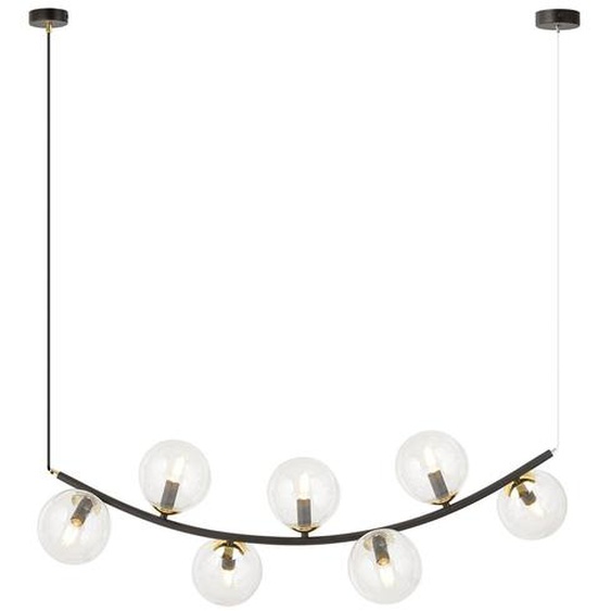 Suspension RITZ 7 Noir/Transparent