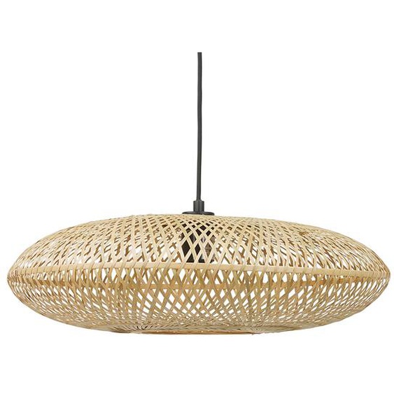 Suspension ronde ASPIRINA en bambou naturel