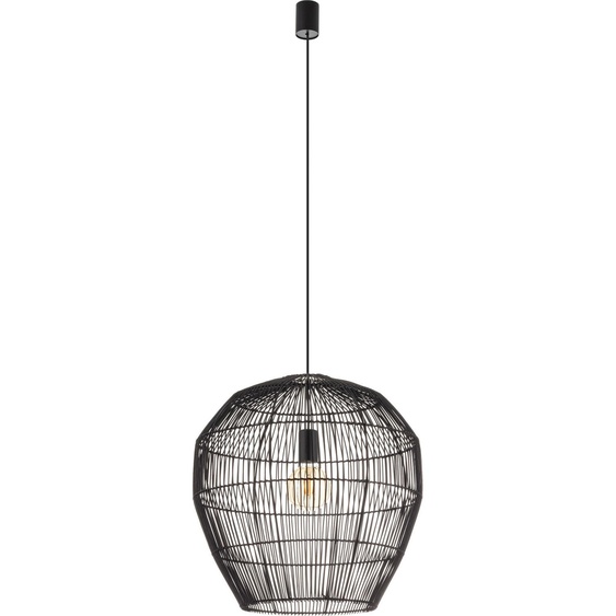 Suspension scandinave en bambou noir 1xE27 25W HAITI M 11167 Nowodvorski
