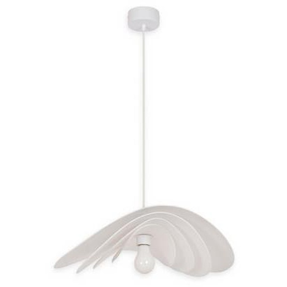 Suspension SELENITIS Ø56 cm blanche