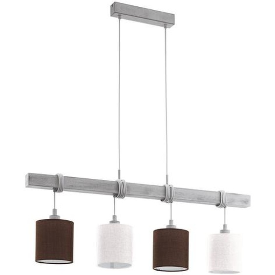Suspension Townshend 2 4-flammes blanc-patine blanc, marron Eglo 49927