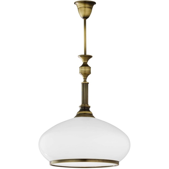 Suspension ZEUS en laiton, 1xE27x40W, métal, dimensions : 74x40x40 cm, IP20, Jupiter