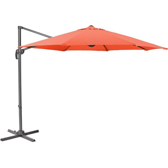 SVITA Parasol de jardin Parapluie dextérieur 360° Parapluie en aluminium pivotant inclinable Orange