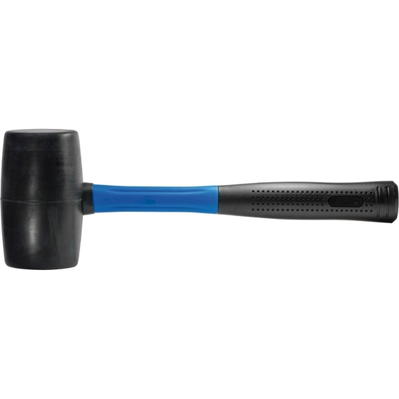 SW-Stahl 50705L Marteau en caoutchouc 500 gr avec manche en fibre de verre I Marteau en caoutchouc léger I Marteau pour réparation de meubles