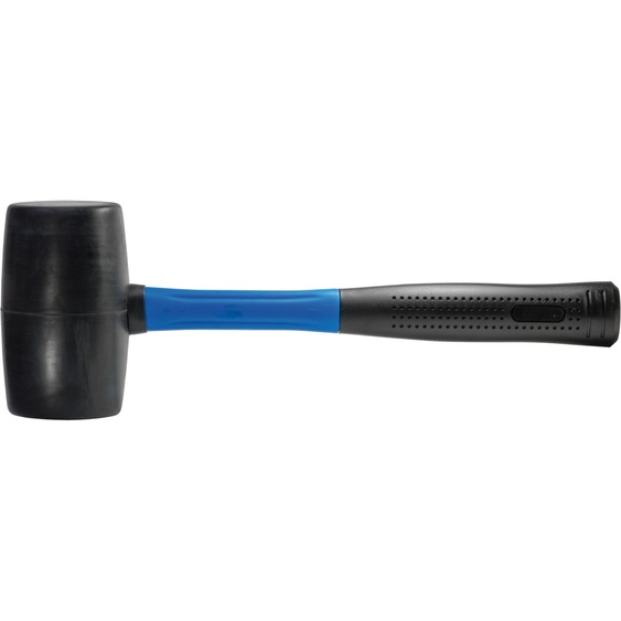 SW-Stahl 50707L Marteau en caoutchouc 750 gr avec manche en fibre de verre I Marteau en caoutchouc léger I Marteau pour réparation de meubles