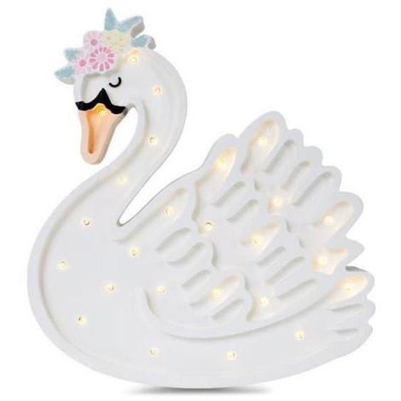 SWAN-Lampe à poser LED Cygne H36cm Blanc Little Lights
